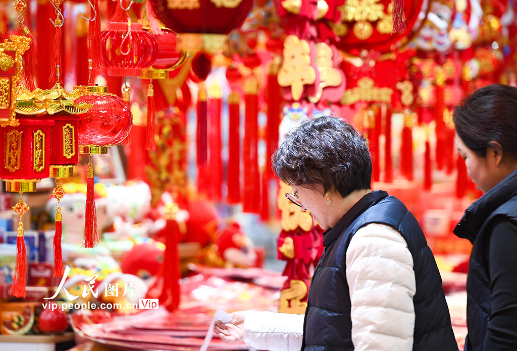 江苏南京：采购年货 喜迎新春