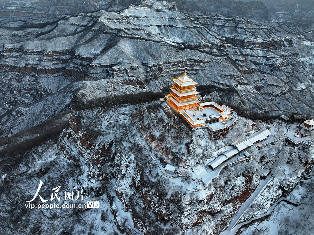河南济源：王屋山雪景如画