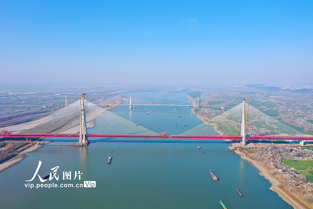 安徽：马鞍山公铁两用长江大桥建设有序推进【4】