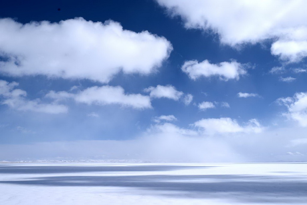 黄河源雪景