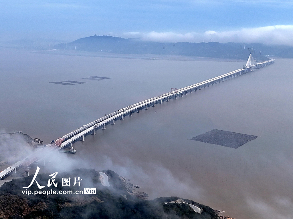 浙江温州：洞头峡跨海大桥建设有序推进【2】