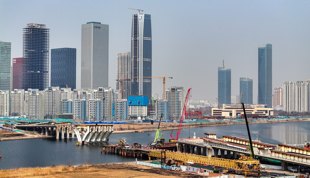 天津：海河“开启桥”建设稳步推进