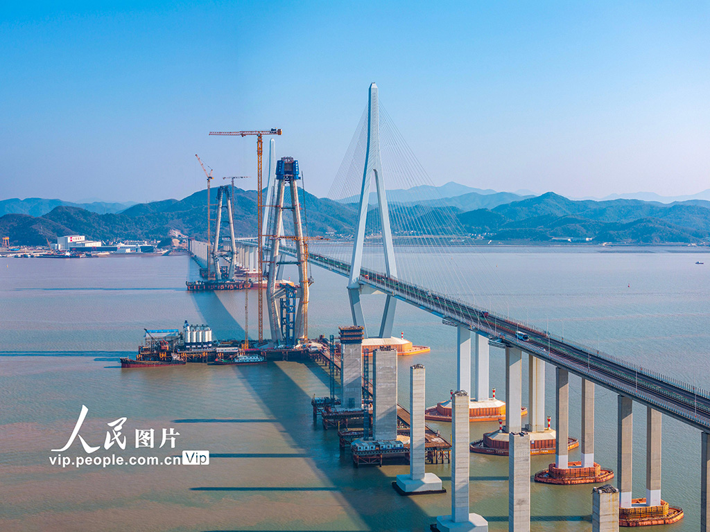 浙江宁波：象山港跨海大桥建设有序推进【8】