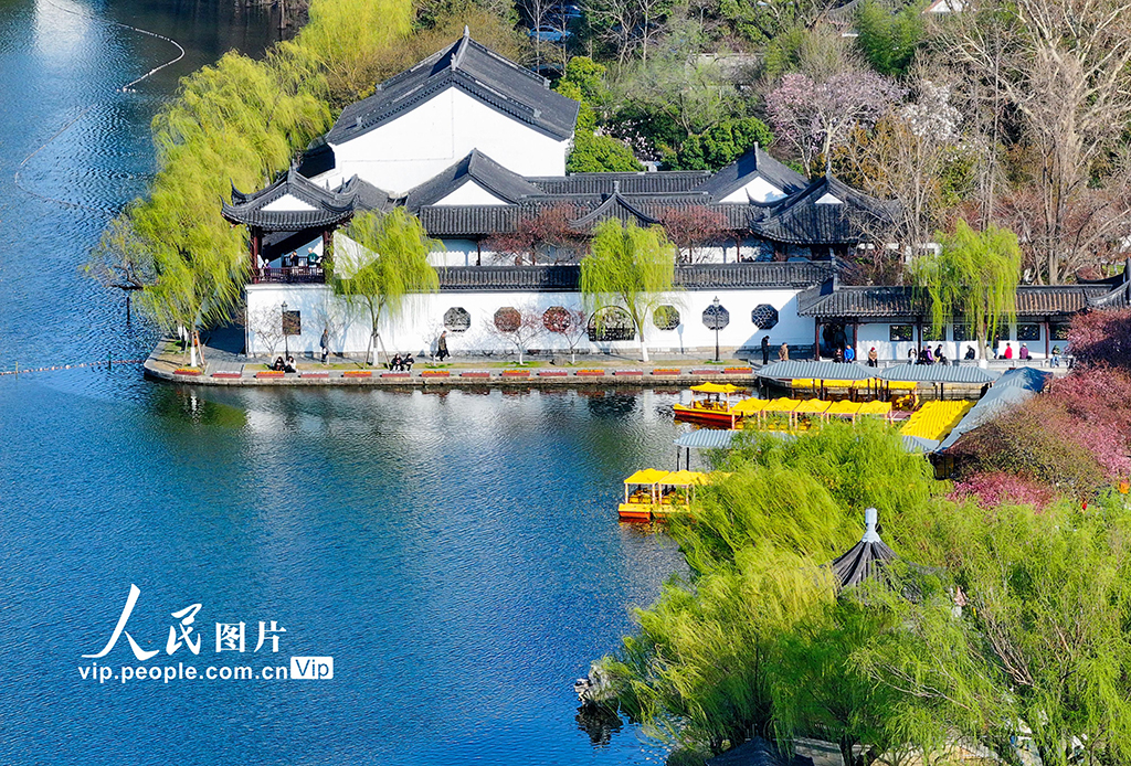 江苏南京：莫愁湖春景如画