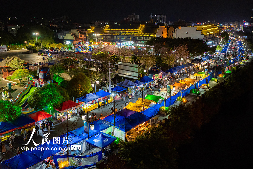 广西蒙山：乡村集市点燃乡间夜经济【2】
