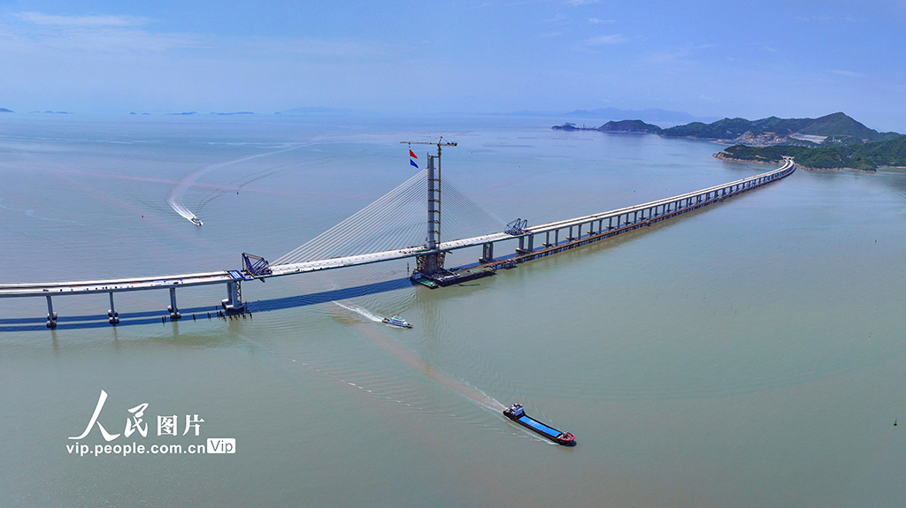 浙江温州：洞头峡跨海大桥合龙【4】
