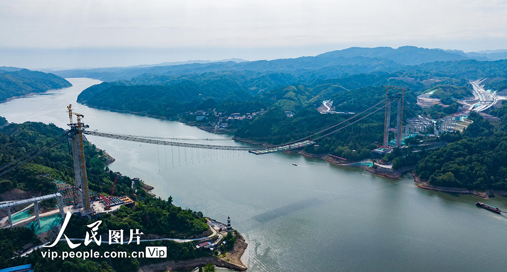 湖南怀化：施工中的洞庭溪沅水特大桥【4】