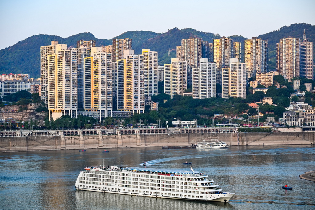 这是5月19日拍摄的重庆城市景象。