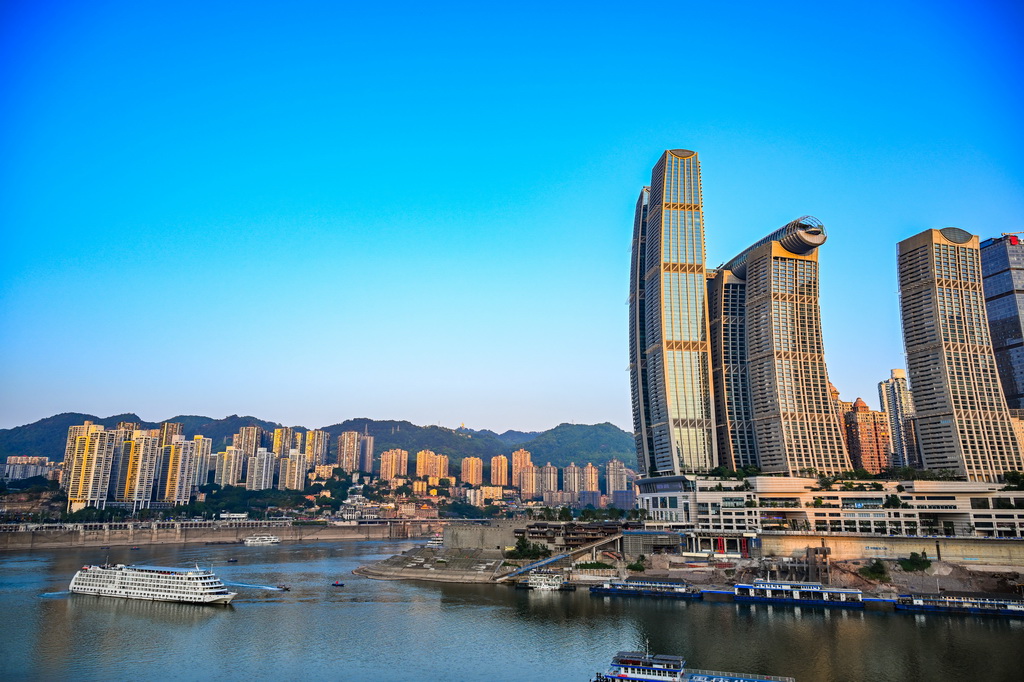 这是5月19日拍摄的重庆城市景象。