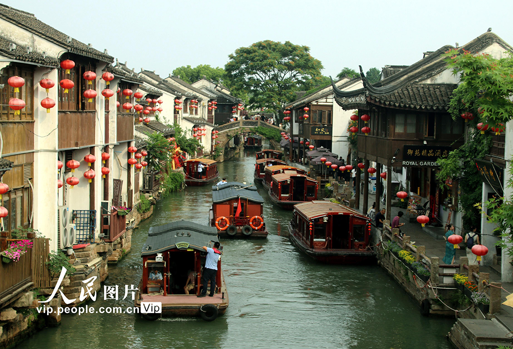 江苏苏州：“水上游”为游客夏日添凉意【4】