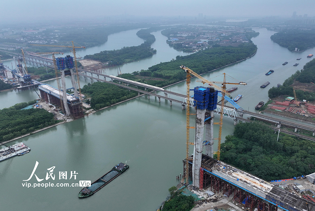江苏扬州：新建沪宁合高铁建设正酣【5】