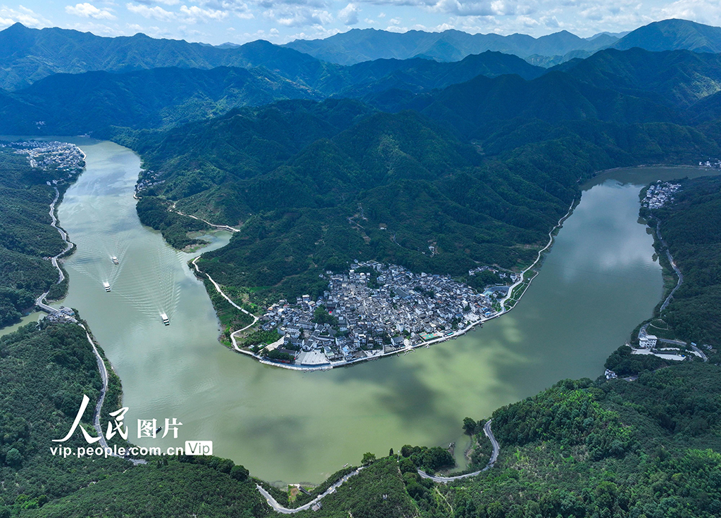 安徽歙县：夏日新安江景美如画【2】