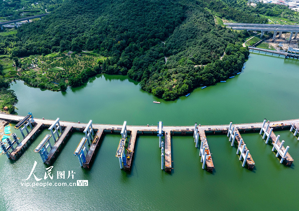 浙江宁海：杨梅岭水库大桥建设正酣【2】
