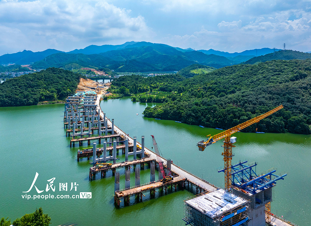 浙江宁海：杨梅岭水库大桥建设正酣【4】