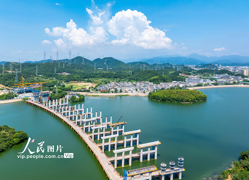 浙江宁海：杨梅岭水库大桥建设正酣【5】