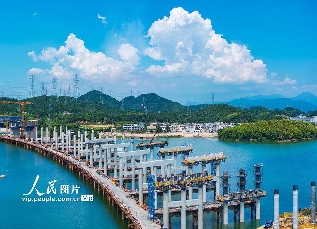 浙江宁海：杨梅岭水库大桥建设正酣【6】