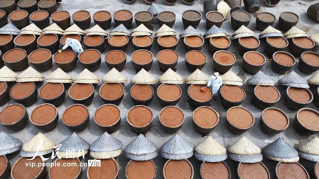 江苏灌云：夏日晒酱【6】