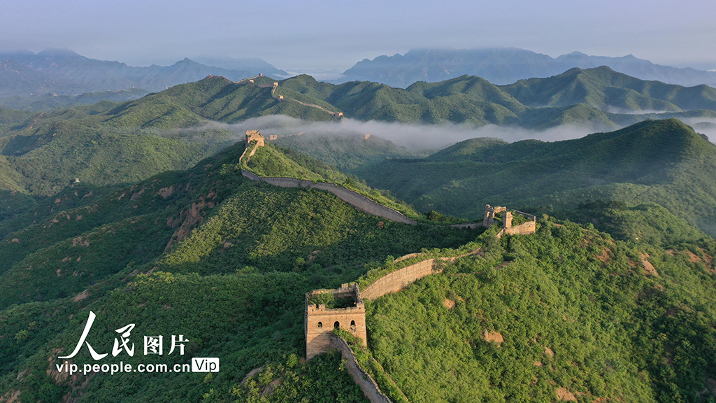 北京密云：蟠龙山长城晨雾缥缈景美如画【6】