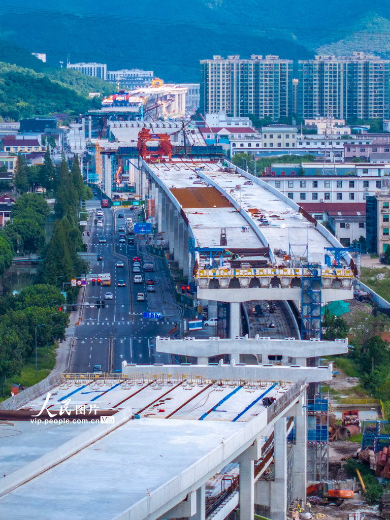 浙江宁波：九龙大道快速路建设正酣【3】