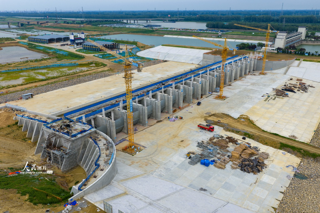 江苏淮安：淮河入海水道二河枢纽建设稳步推进【7】