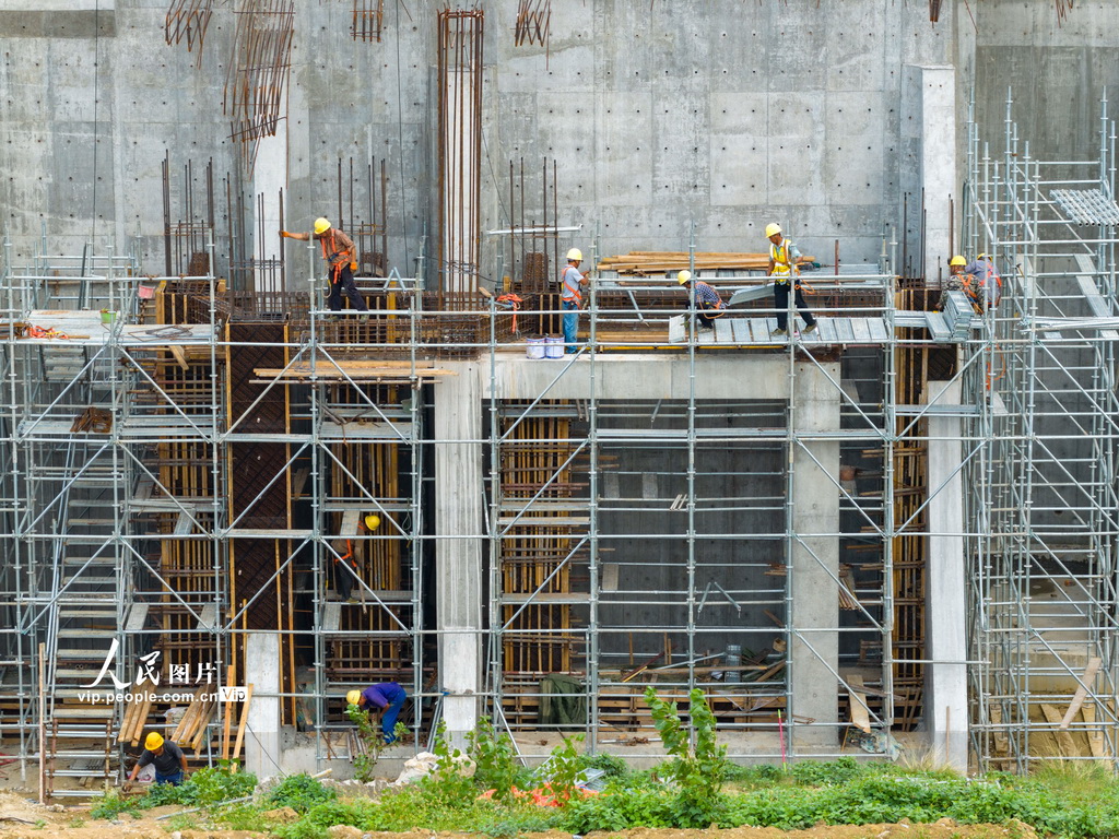江苏淮安:淮河入海水道二河枢纽建设稳步推进【3】