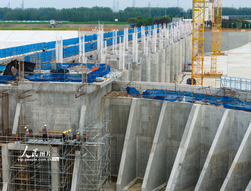 江苏淮安：淮河入海水道二河枢纽建设稳步推进【5】