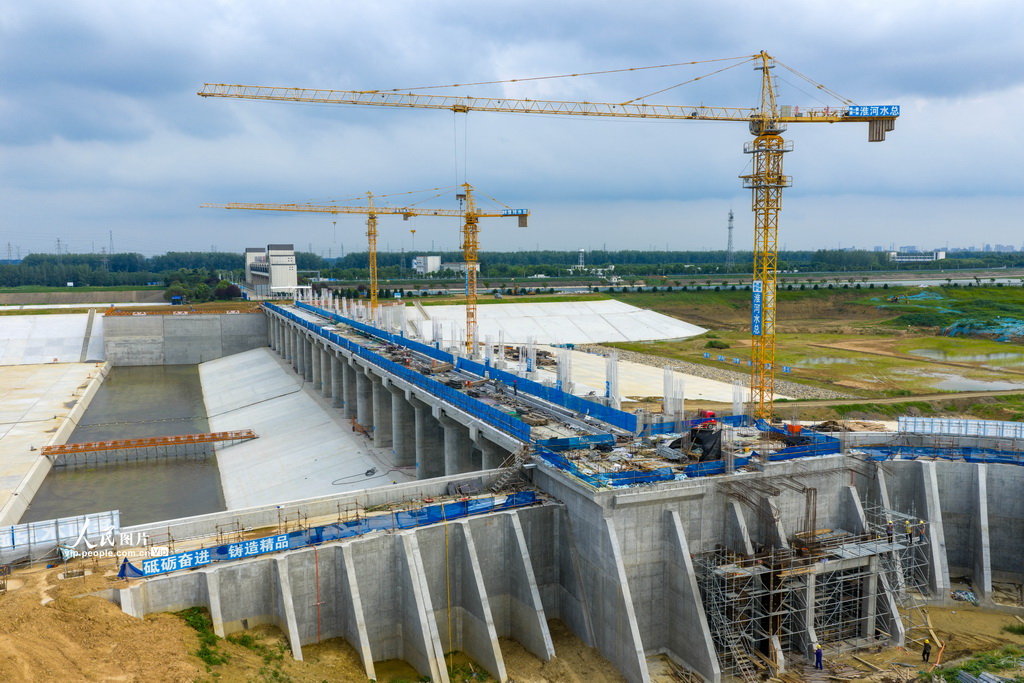 江苏淮安：淮河入海水道二河枢纽建设稳步推进【8】