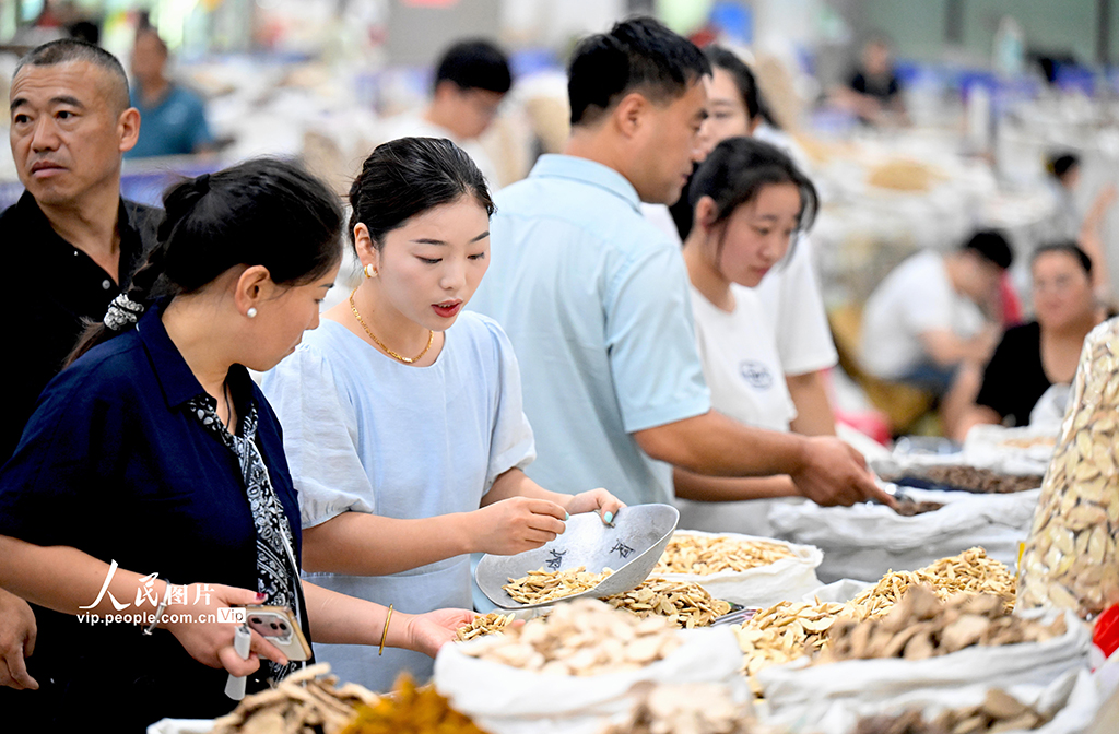 安徽亳州：“药市”交易忙【2】