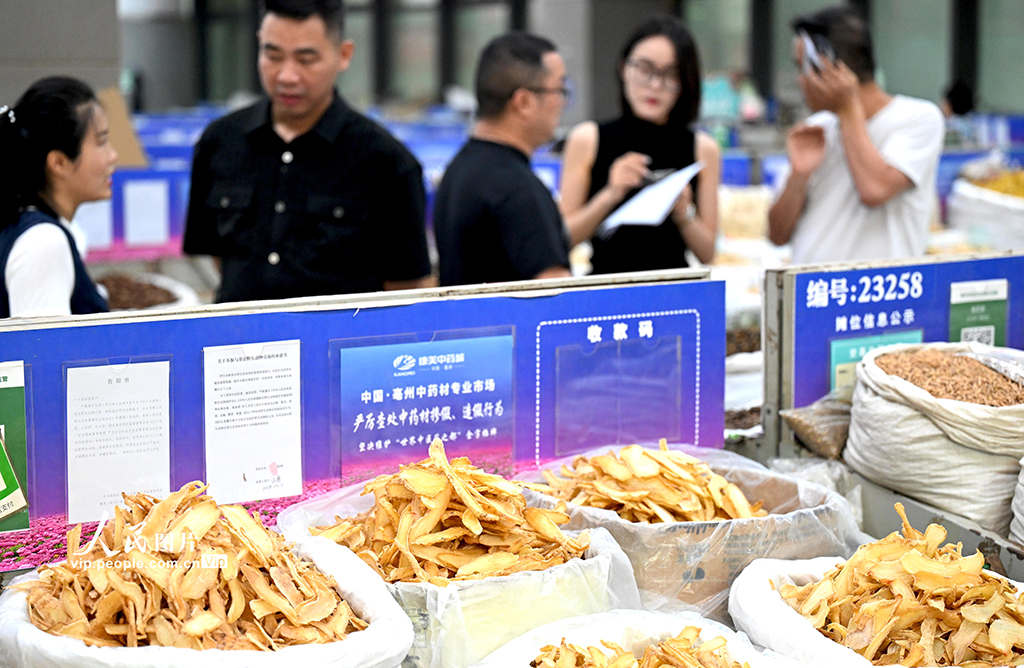 安徽亳州:“药市”交易忙【5】