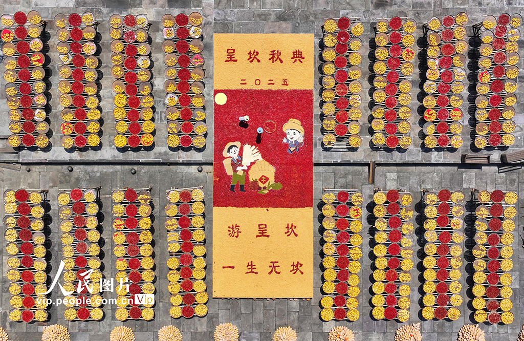 安徽黄山:古村晒秋忙 五彩映丰收【5】