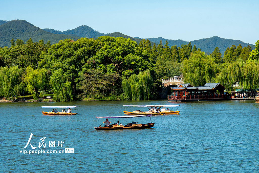 浙江杭州：西湖景区迎客来【2】