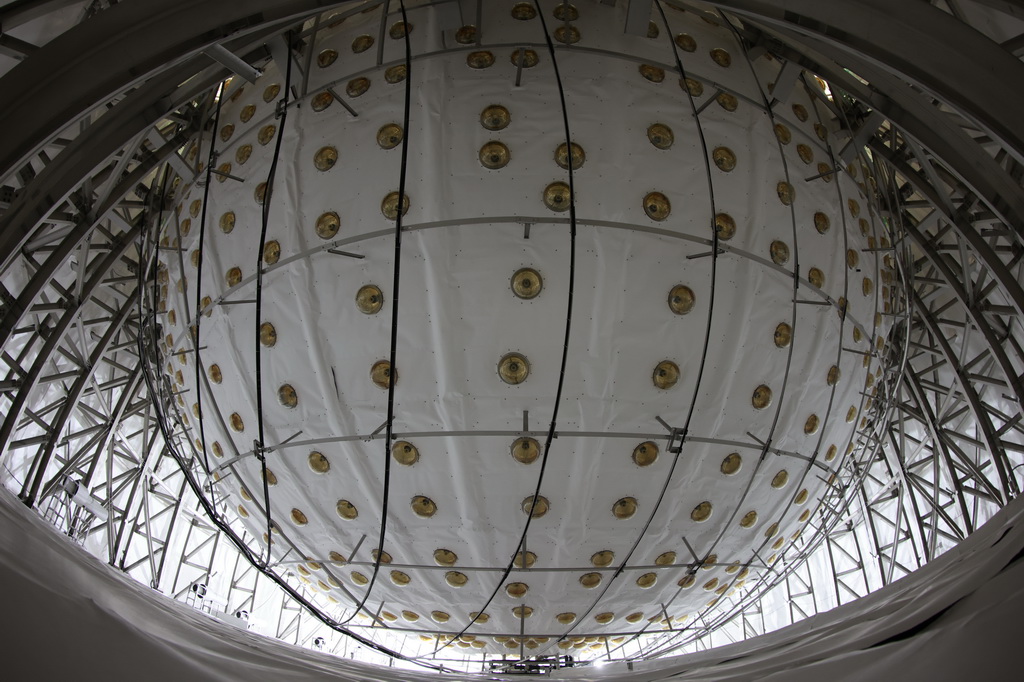 这是江门中微子实验中心探测器（2024年12月16日摄）。新华社记者 金立旺 摄