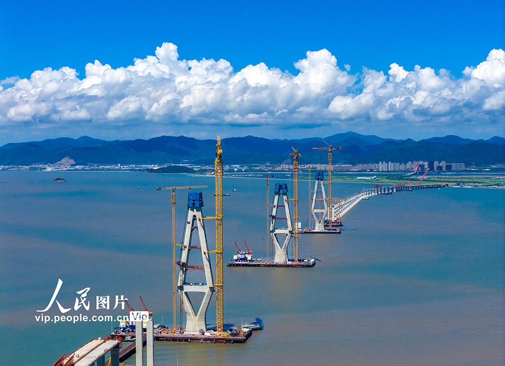 浙江舟山:六横公路大桥二期工程建设正酣【3】