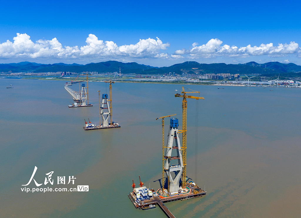 浙江舟山:六横公路大桥二期工程建设正酣【5】