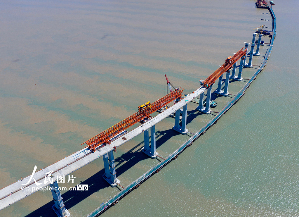 浙江舟山:六横公路大桥二期工程建设正酣【6】