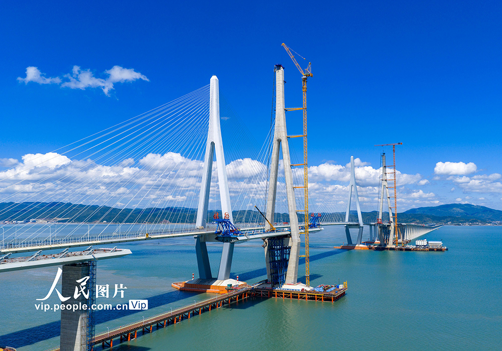 浙江宁波：市域铁路象山港跨海大桥建设正酣【5】