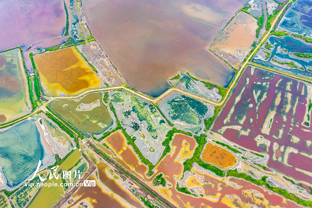 山西运城:盐湖色彩斑斓【2】