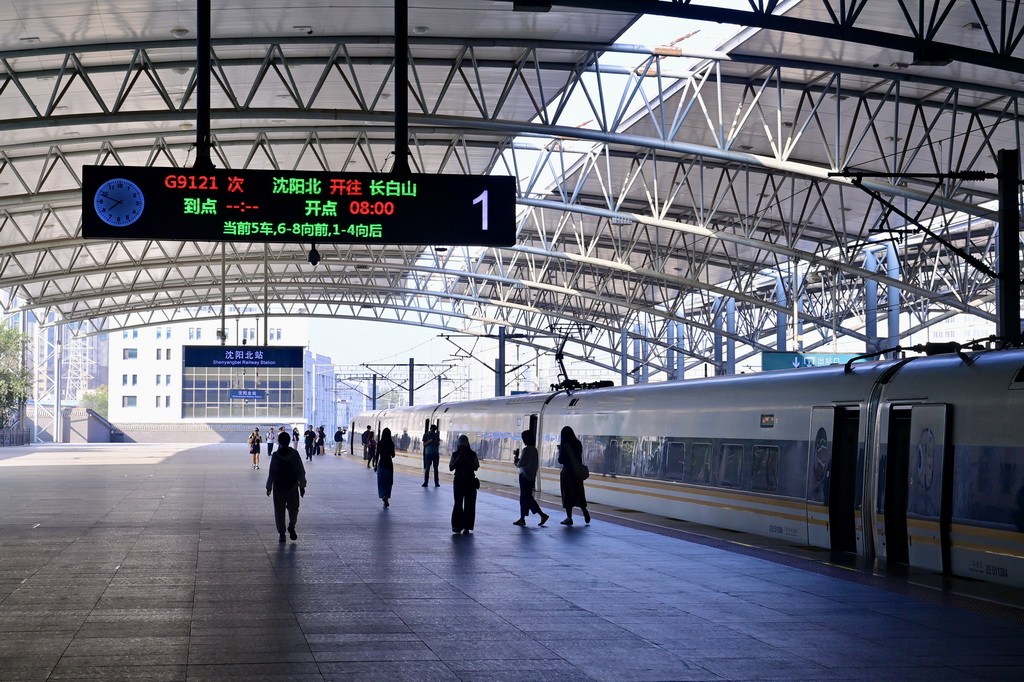 这是9月4日在沈阳北站拍摄的G9121次列车。