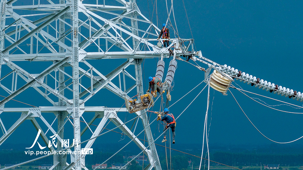 江苏盐城：滨海电厂送出工程建设忙【5】