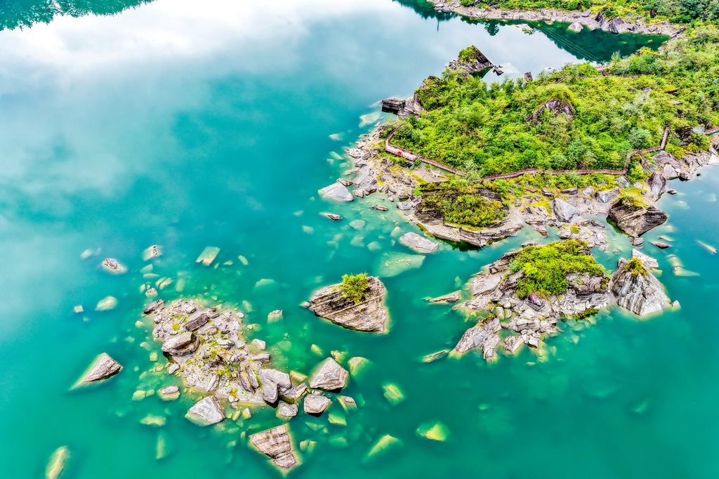 这是9月9日拍摄的小南海湿地自然保护区景色（无人机照片）。