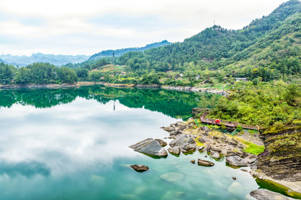 这是9月9日拍摄的小南海湿地自然保护区景色（无人机照片）。