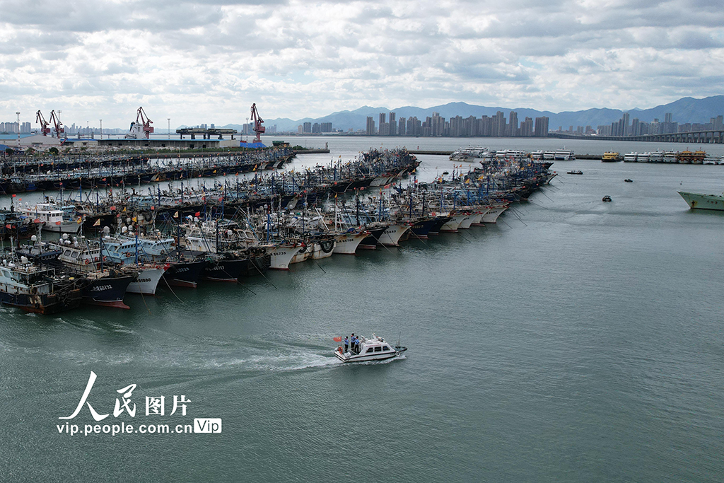 福建厦门：渔船进港人员上岸 应对台风“桦加沙”【2】
