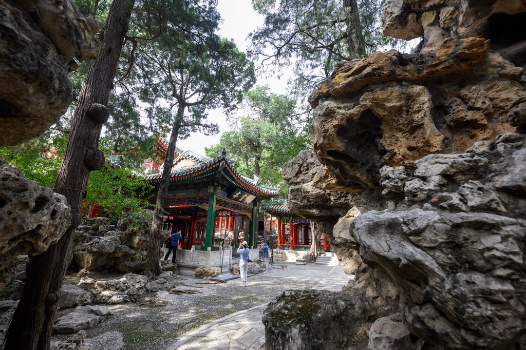 这是宁寿宫花园一角（9月29日摄）。