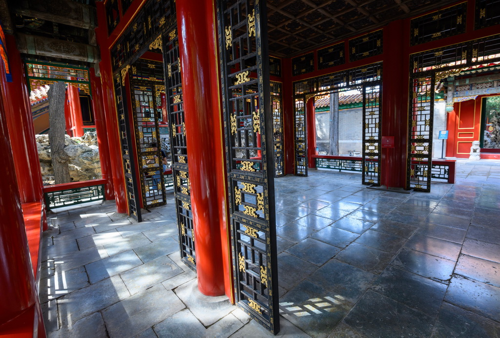 这是宁寿宫花园一角（9月29日摄）。