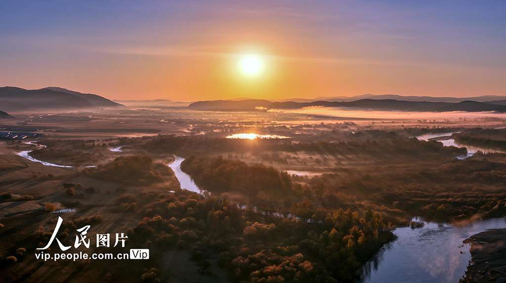 内蒙古呼伦贝尔：额尔古纳湿地层林尽染【4】