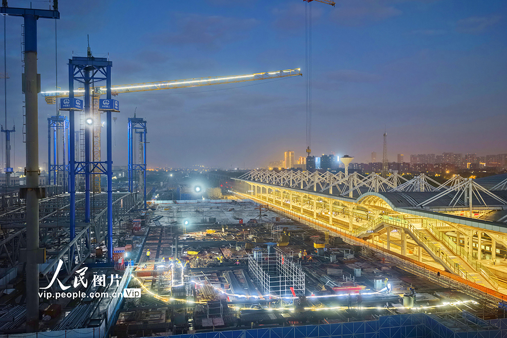 新建上海至南京至合肥高铁南通站站房建设有序推进【3】