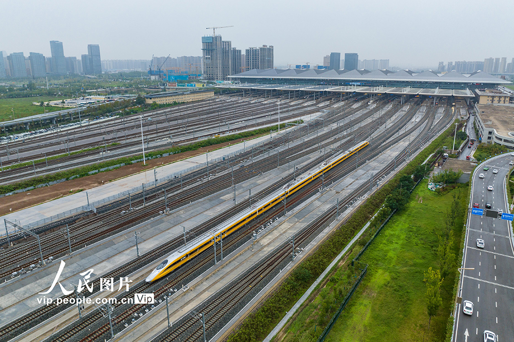 陕西西安：西延高铁启动时速385公里提速试验【3】