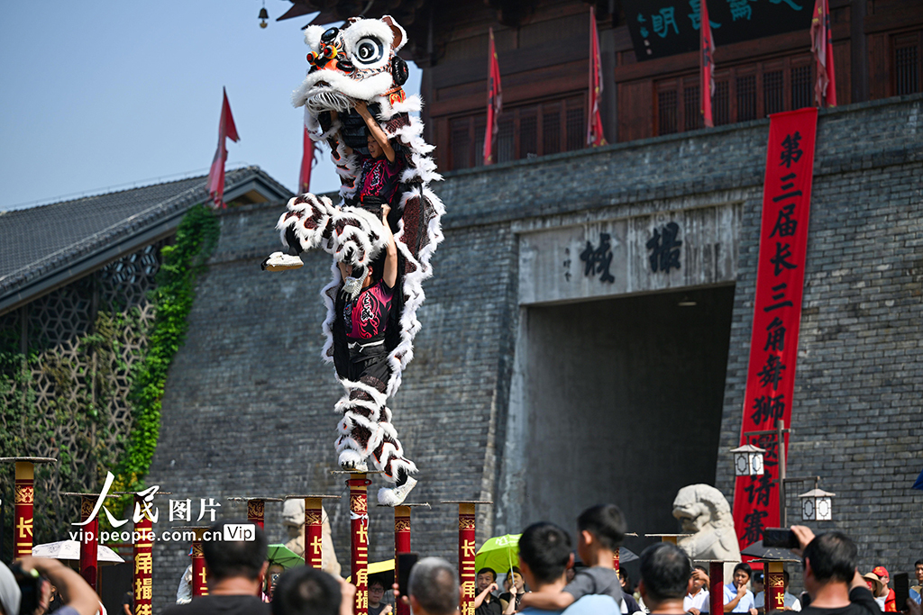 安徽肥东：第三届长三角舞狮邀请赛举行【5】