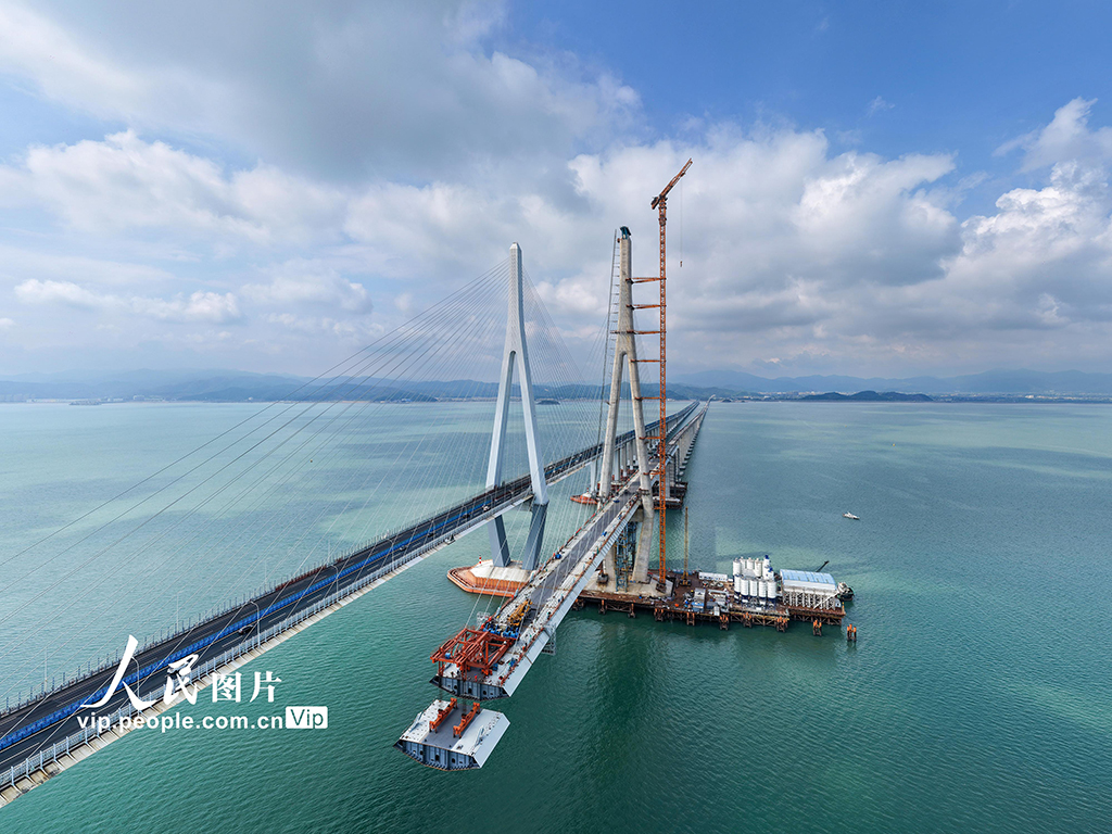 浙江宁波：象山港跨海大桥北侧边跨合龙【5】