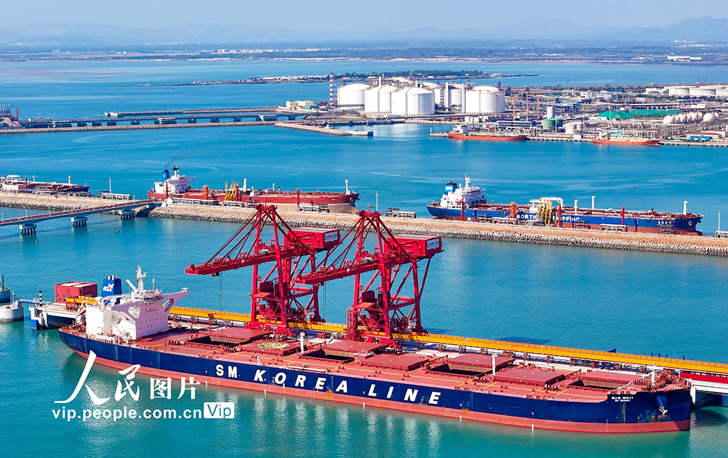 全国首个40万吨干散货数智码头在山东港口青岛港投产【4】